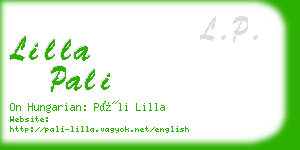 lilla pali business card